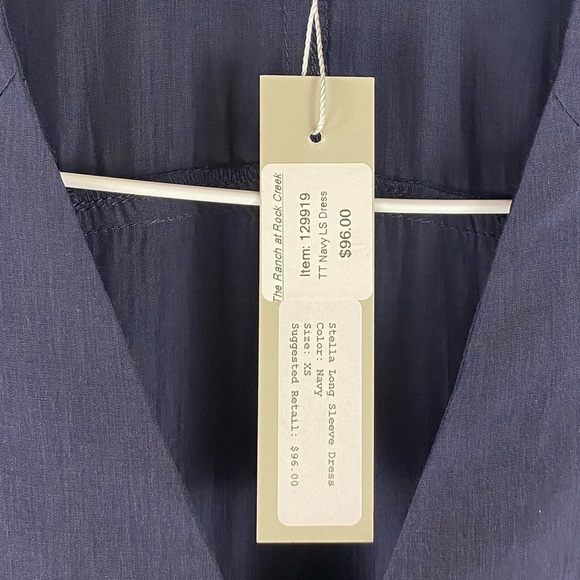 Trim & Tailor NWT Shirt Dress in Navy Womens size XS - Picture 5 of 7